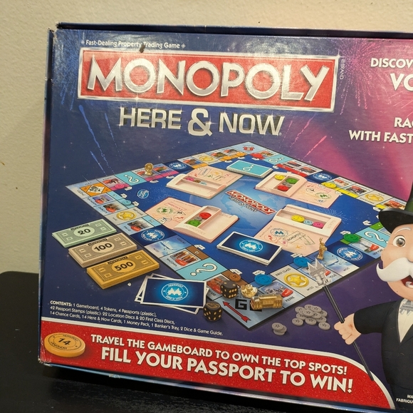 Monopoly Here & Now Board Game - Blue and Red - Picture 6 of 11